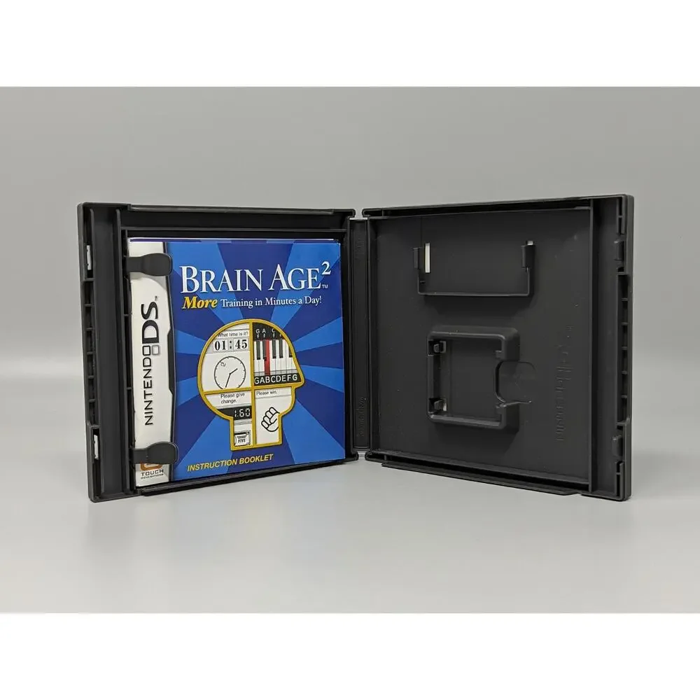 Brain Age 2 Nintendo DS Replacement Case & Manual Only No Game